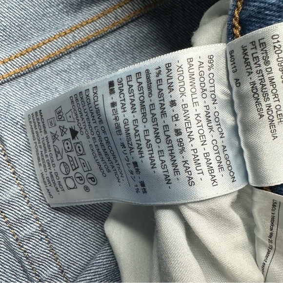 🎆 Levi’s Big E Wedgie straight leg jeans 27 4 distressed ankle 90’s high waisted - Picture 6 of 11